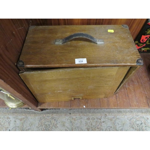 258 - A VINTAGE M & W SAMPLE CHEST OF DRAWERS (MISSING DRAWER )