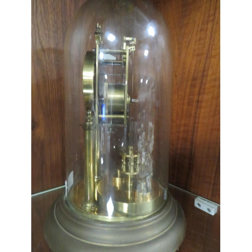 262 - AN EDWARDIAN 400 DAY TORSION CLOCK WITH DISC WEIGHT