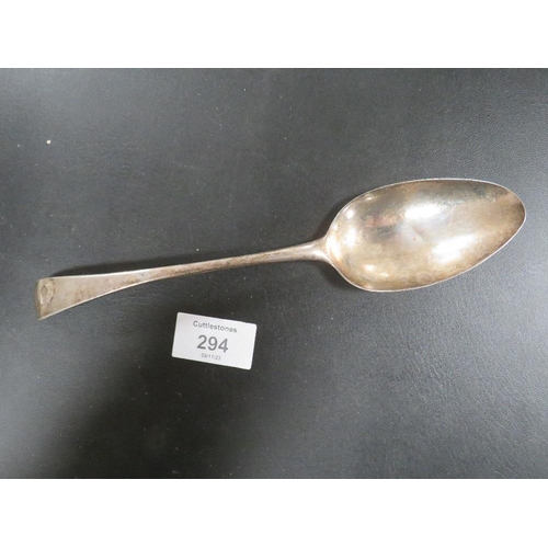 294 - HESTER BATEMAN - A HALLMARKED SILVER TABLE SPOON