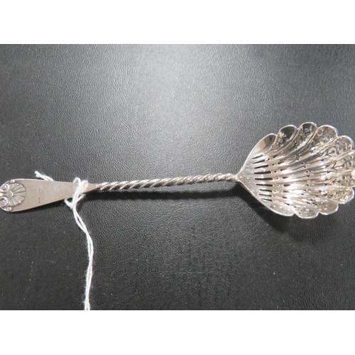 297 - A HALLMARKED SILVER SIFTER SPOON