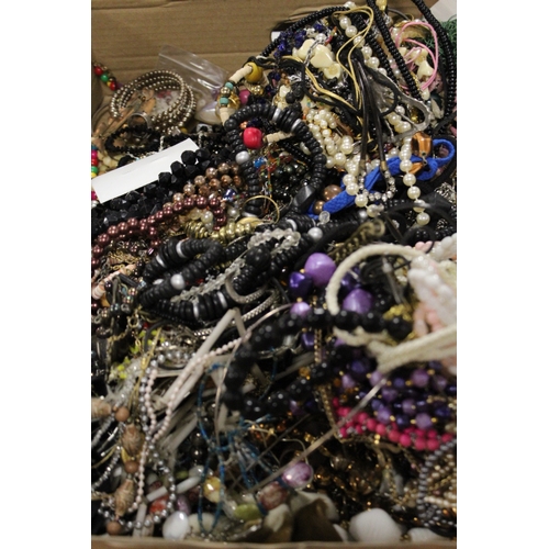 357 - TWO TRAYS OF ASSORTED VINTAGE COSTUME JEWELLERY