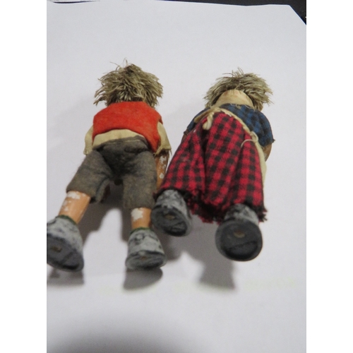 358 - TWO VINTAGE STEIFF HEDGEHOG FIGURES 'MECKI' & 'MICKI' A/F