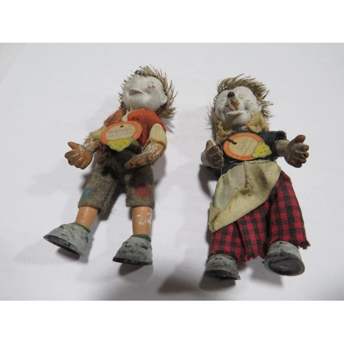 358 - TWO VINTAGE STEIFF HEDGEHOG FIGURES 'MECKI' & 'MICKI' A/F