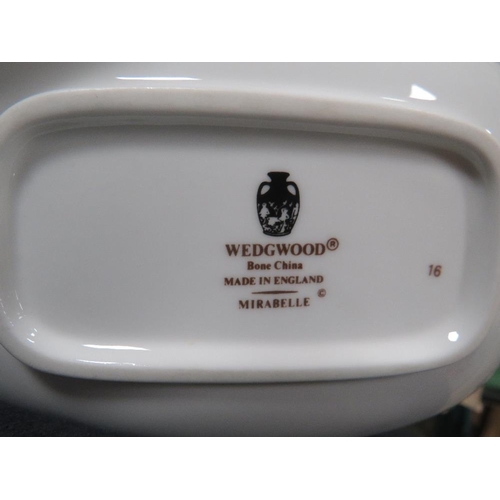 113 - A TRAY OF MOSTLY WEDGWOOD MIRABELLE CERAMICS