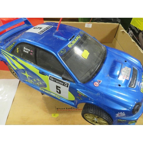 133 - A BYCMO TWO CHANNEL RADIO CONTROLLED SUBARU CAR (UNTESTED)