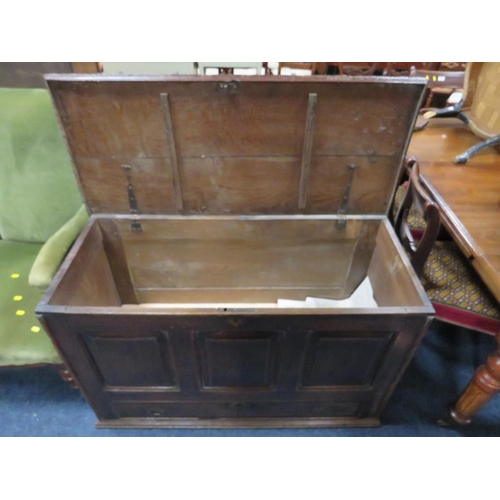 838 - A 19TH CENTURY MULE CHEST A/F - (NO FEET)