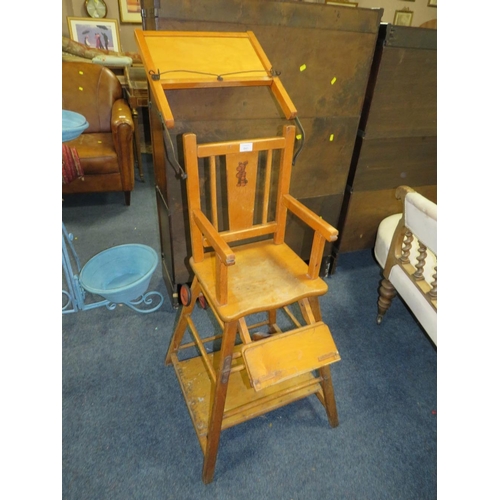 841 - A VINTAGE HIGH CHAIR