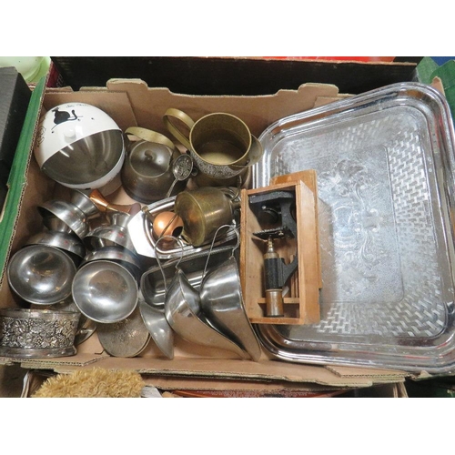 86 - FOUR TRAYS OF SUNDRIES  TO INCLUDE WEDGWOOD,  ETC