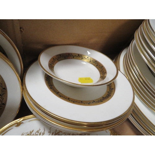 202 - A TRAY OF ASSORTED CERAMICS TO INCLUDE COALPORT CITATION TEA/DINNER WARE