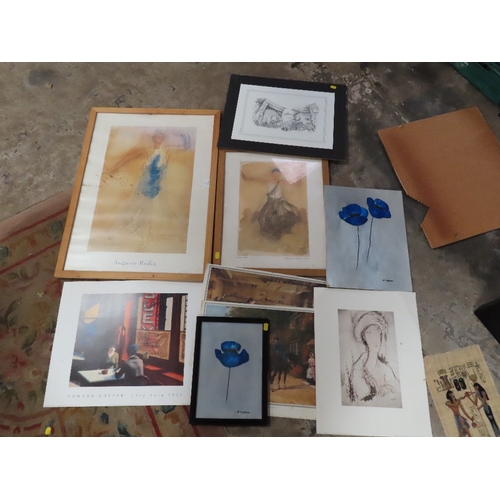 1 - A SMALL QUANTITY OF PICTURES AND PRINTS