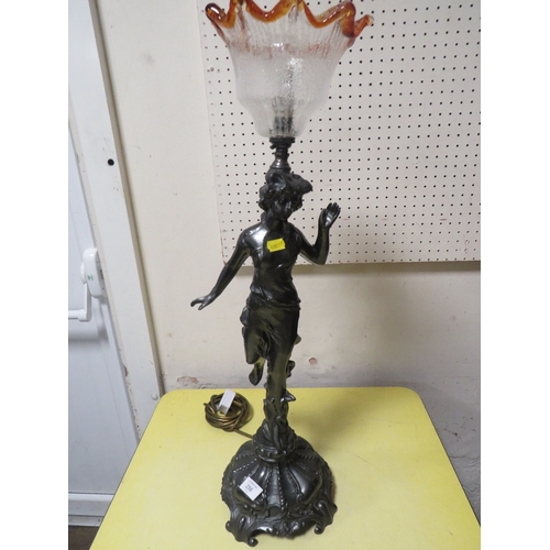 256 - A SPELTER STYLE LAMP