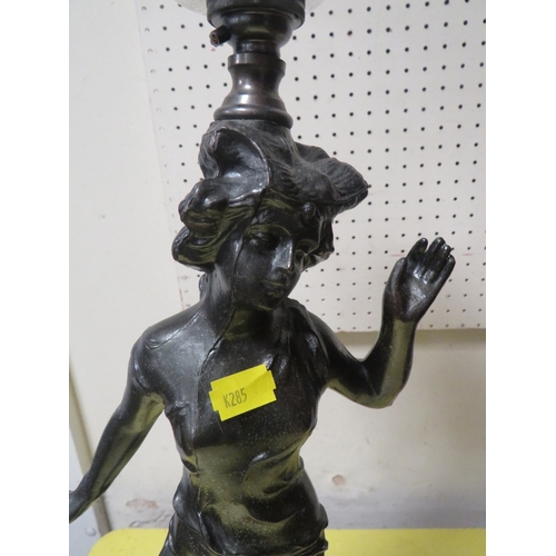 256 - A SPELTER STYLE LAMP