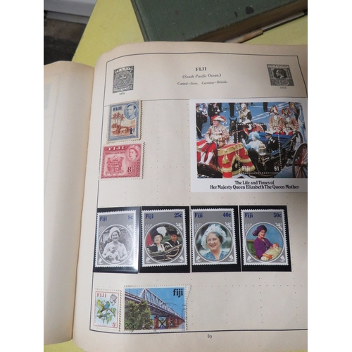 259 - A RANGE OF STAMPS IN FIVE ALBUMS TO INCLUDE A VERY WELL FILLED CENTURION , USEFUL COMMONWEALTH KG5/K... 