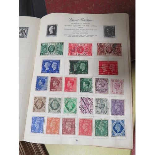 259 - A RANGE OF STAMPS IN FIVE ALBUMS TO INCLUDE A VERY WELL FILLED CENTURION , USEFUL COMMONWEALTH KG5/K... 