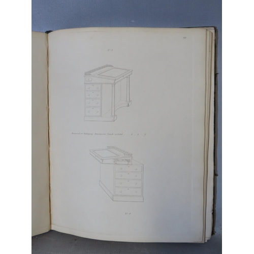 119 - DESIGNS OF FURNITURE' BY WILLIAM SMEE & SON, 19th century catalogue, missing title page