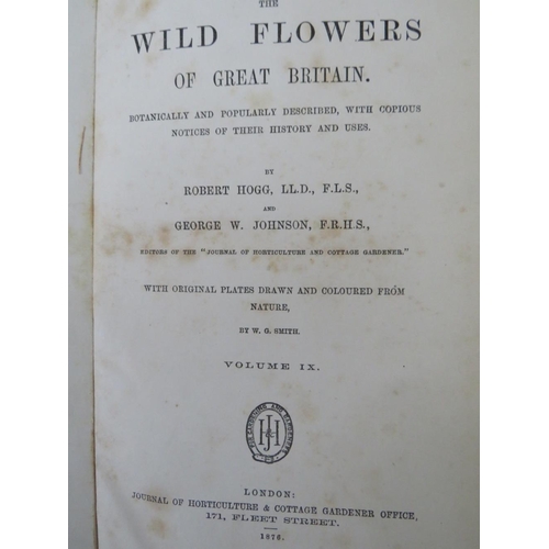 120 - FIVE NATURAL HISTORY BOOKS  - WILLIAM RHIND, 'A History of the Vegetable Kingdom' 1865, John Evelyn ... 