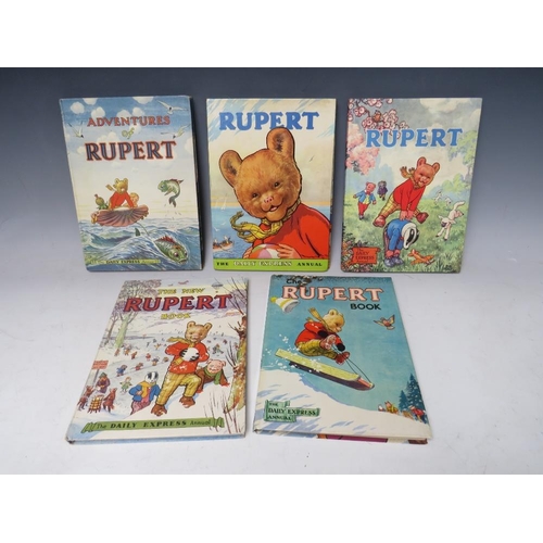 121 - FIVE RUPERT ANNUALS, 1950, 1951, 1956, 1958, 1959Condition Report:All good condition, tight and clea... 