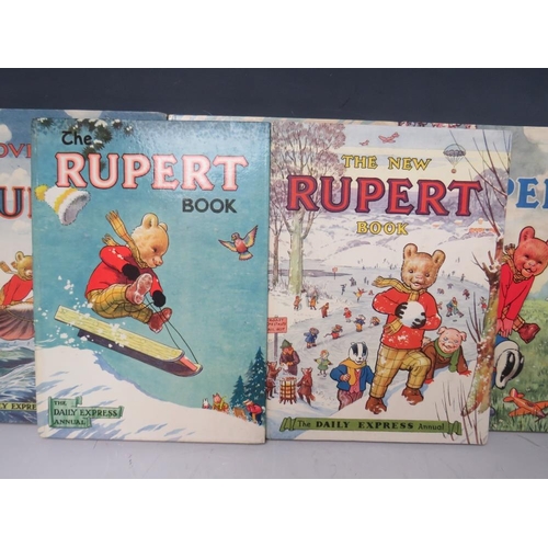121 - FIVE RUPERT ANNUALS, 1950, 1951, 1956, 1958, 1959Condition Report:All good condition, tight and clea... 