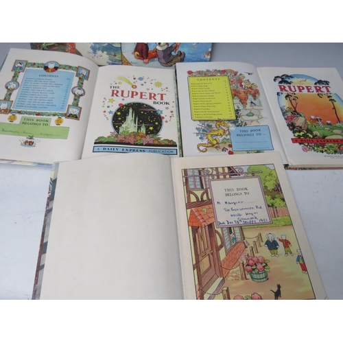 121 - FIVE RUPERT ANNUALS, 1950, 1951, 1956, 1958, 1959Condition Report:All good condition, tight and clea... 