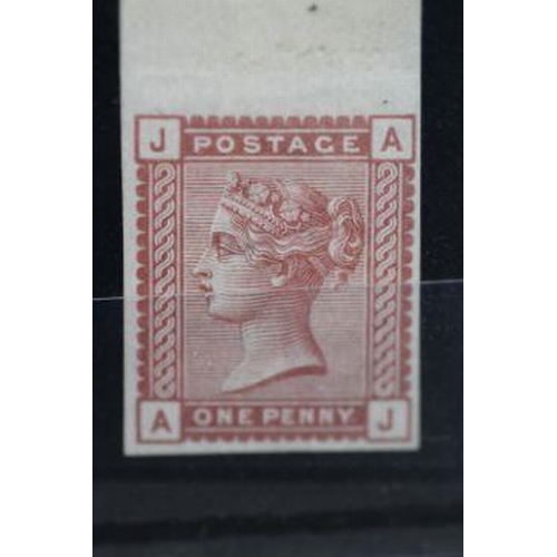 192 - POSTAGE STAMPS - S.G. 166a 1800 1d, imper.f from the top of the sheet, big margins all round (S.G. £... 