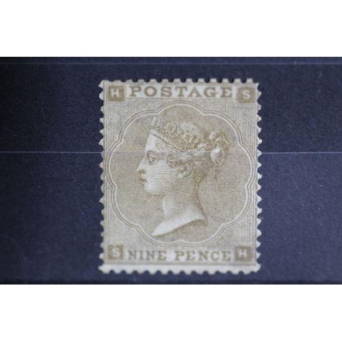 197 - POSTAGE STAMPS - S.G. 86 1862 9d BISTRE, plate 2, fine mint