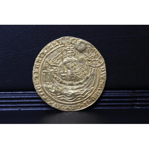 363 - EDWARD III (1327 - 77). 4th coinage, pre treaty period (1351-61), noble, class G. S. 1490 (with old ... 