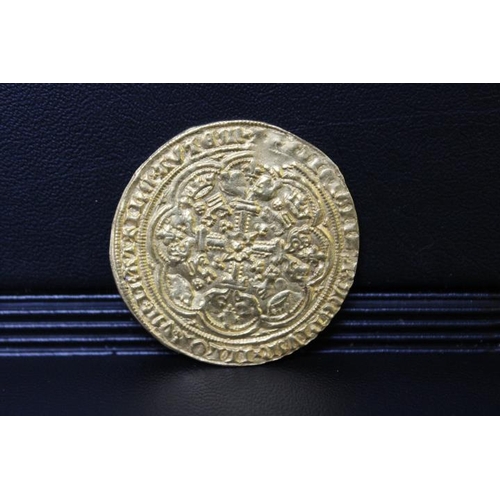 363 - EDWARD III (1327 - 77). 4th coinage, pre treaty period (1351-61), noble, class G. S. 1490 (with old ... 