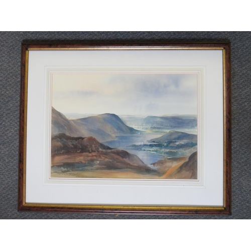 55 - IVAN TAYLOR (1946). 'Vale of Buttermere', signed lower left, titled verso, framed and glazed, 37.5 x... 