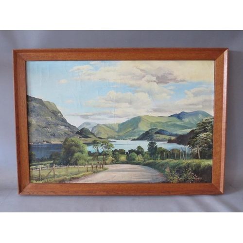 81 - ALAN BEGNALL CHARLTON (1913-1981).  A pair of lakeland scenes' 'Ullswater from AIRA Force Road' and ... 