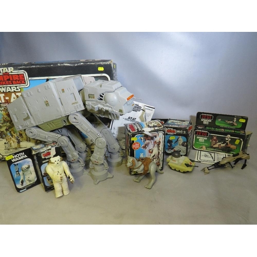 888 - FIVE BOXED STAR WARS ITEMS TO INCLUDE EMPIRE STRIKES BACK AT-AT (ALL TERRAIN ARMOURED TRANSPORT), Pa... 