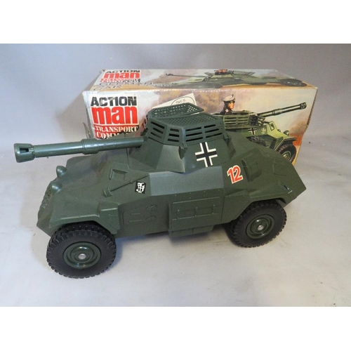 890 - A BOXED ACTION MAN GERMAN ARMOURED CAR