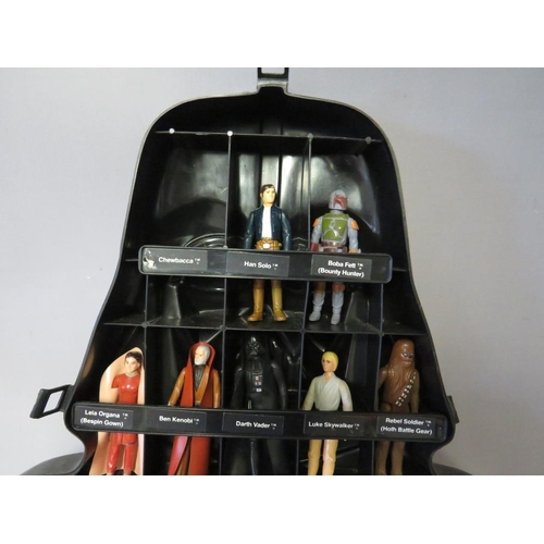 894 - A STAR WARS DARTH VADER FIGURE CASE CONTAINING OVER FORTY STAR WARS FIGURES, together with a Star Wa... 