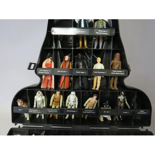 894 - A STAR WARS DARTH VADER FIGURE CASE CONTAINING OVER FORTY STAR WARS FIGURES, together with a Star Wa... 