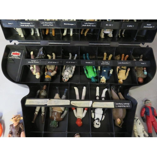 894 - A STAR WARS DARTH VADER FIGURE CASE CONTAINING OVER FORTY STAR WARS FIGURES, together with a Star Wa... 