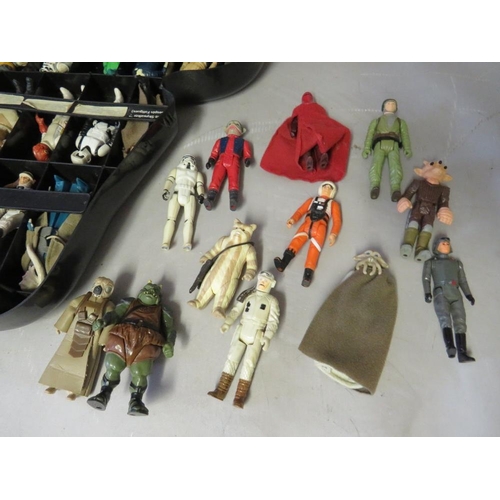 894 - A STAR WARS DARTH VADER FIGURE CASE CONTAINING OVER FORTY STAR WARS FIGURES, together with a Star Wa... 