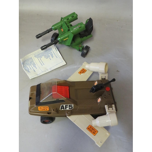 896 - A COLLECTION OF FOUR BOXED AND TWO UNBOXED ACTION MAN ACTION FORCE VEHICLES, to include boxed Battle... 