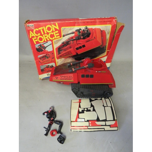 896 - A COLLECTION OF FOUR BOXED AND TWO UNBOXED ACTION MAN ACTION FORCE VEHICLES, to include boxed Battle... 