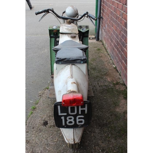 966 - A VELOCETTE MK1 MOTORCYCLE, having pressed steel frame, hand change gearbox and horizontally opposed... 