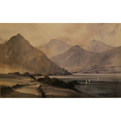 51 - IVAN TAYLOR (1946). 'Crummock Water - Lake District', signed lower left, titled verso, framed and gl... 