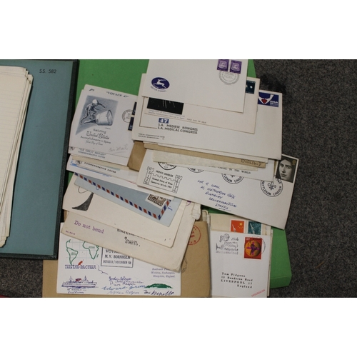 206 - A TRAY OF BRITISH, COMMONWEALTH AND WORLD STAMP ALBUMS, comprising eight albums and a folder of firs... 