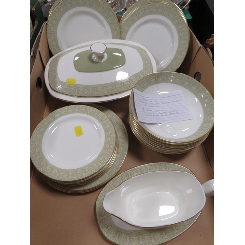 106 - TWO TRAYS OF ROYAL DOULTON SONNET DINNER WARE