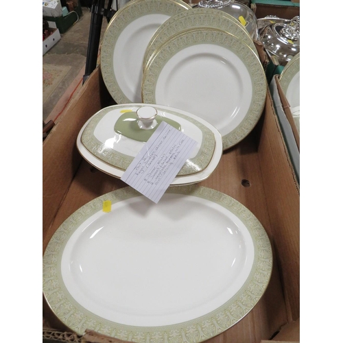 106 - TWO TRAYS OF ROYAL DOULTON SONNET DINNER WARE