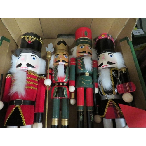 127 - A BOX OF CHRISTMAS NUTCRACKERS