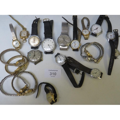 310 - A COLLECTION OF TIMEX WRISTWATCHES, LADIES & GENTLEMANS, MANUAL, QUARTZ & DIGITAL (32)Condition Repo... 