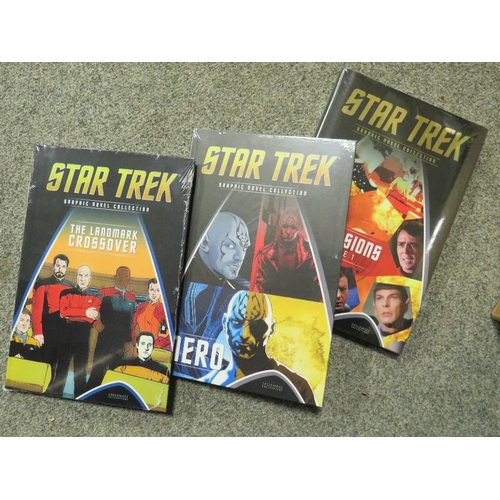 180 - TWENTY NEW EAGLEMOSS STAR TREK NOVEL COLLECTION BOOKS - STILL FACTORY WRAPPED