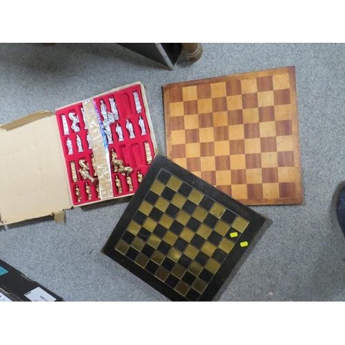 185 - A QUANTITY OF ASSORTED CHESS SETS TO INCLUDE A MYSTICAL EXAMPLES