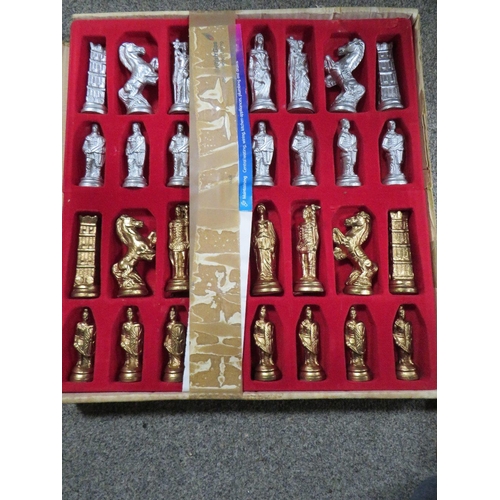 185 - A QUANTITY OF ASSORTED CHESS SETS TO INCLUDE A MYSTICAL EXAMPLES