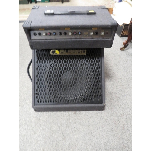 296 - A CARLSBRO COLT 65 KEYBOARD MIXER AMPLIFIER TOGETHER WITH A CARLSBRO MONITOR SPEAKER (2)