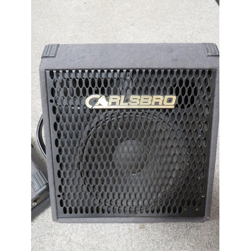 296 - A CARLSBRO COLT 65 KEYBOARD MIXER AMPLIFIER TOGETHER WITH A CARLSBRO MONITOR SPEAKER (2)