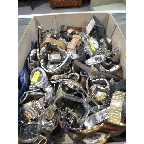 432 - A BOX OF WATCHES